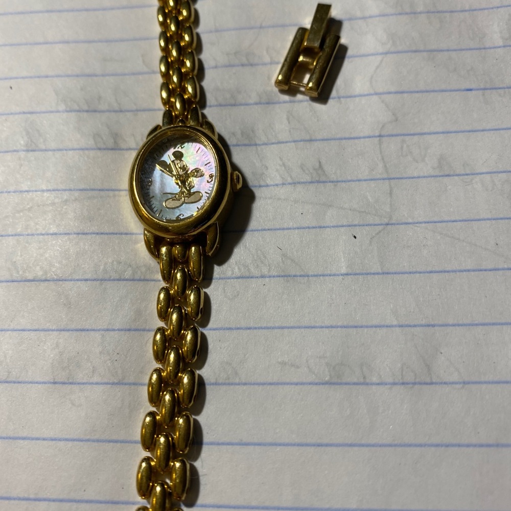Women’s gold tone Mickey Mouse Watch